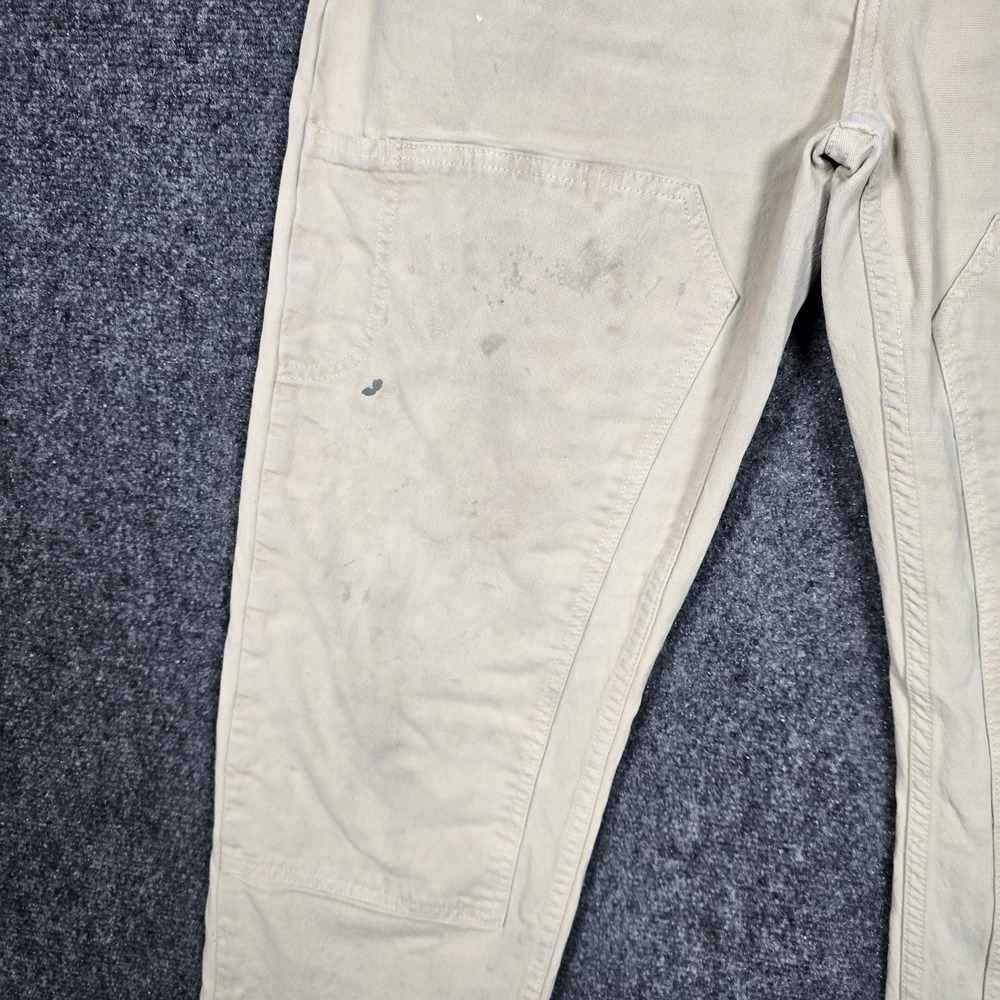 Huckberry Flint And Tinder Pants Mens 34x32 Mason Canvas Double Knee Distressed - Picture 5 of 13